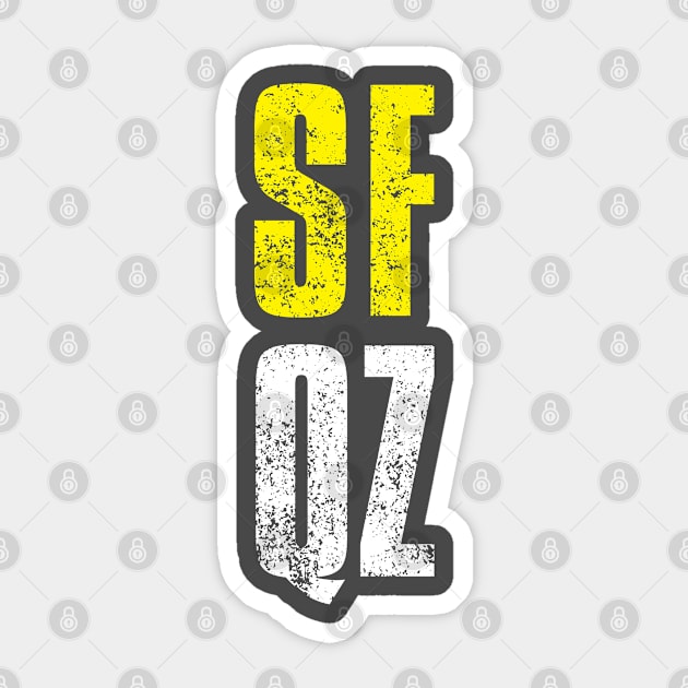 San Francisco Quarantine Zone Sticker by Poptastic